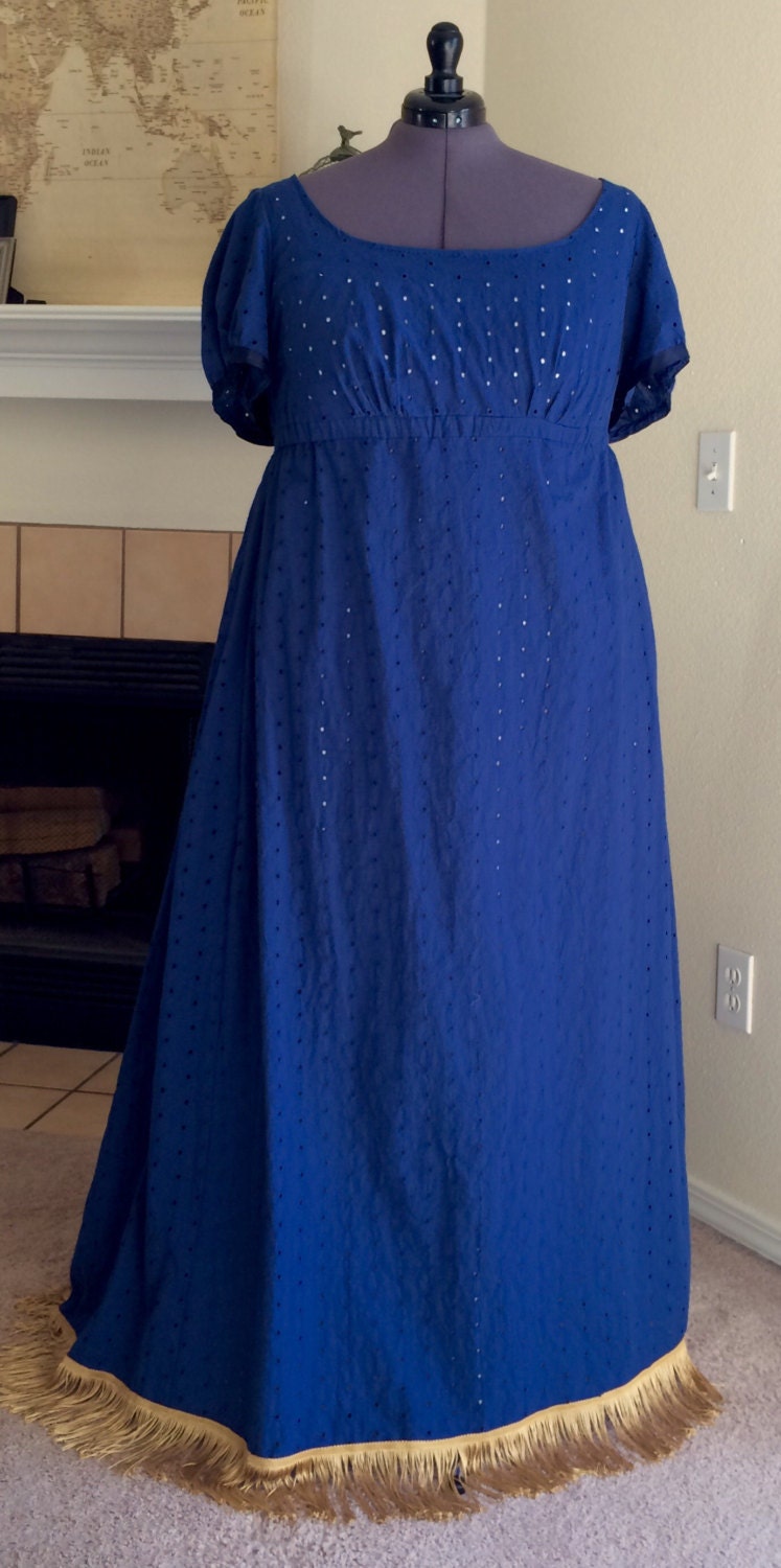 Plus Size Regency Era Evening Gown Custom Order