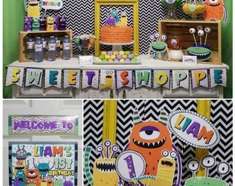 90% OFF | Monster Birthday Party | Monster Party Decorations | Halloween Birthday | Monster Party Printable | Epic Parties by REVO