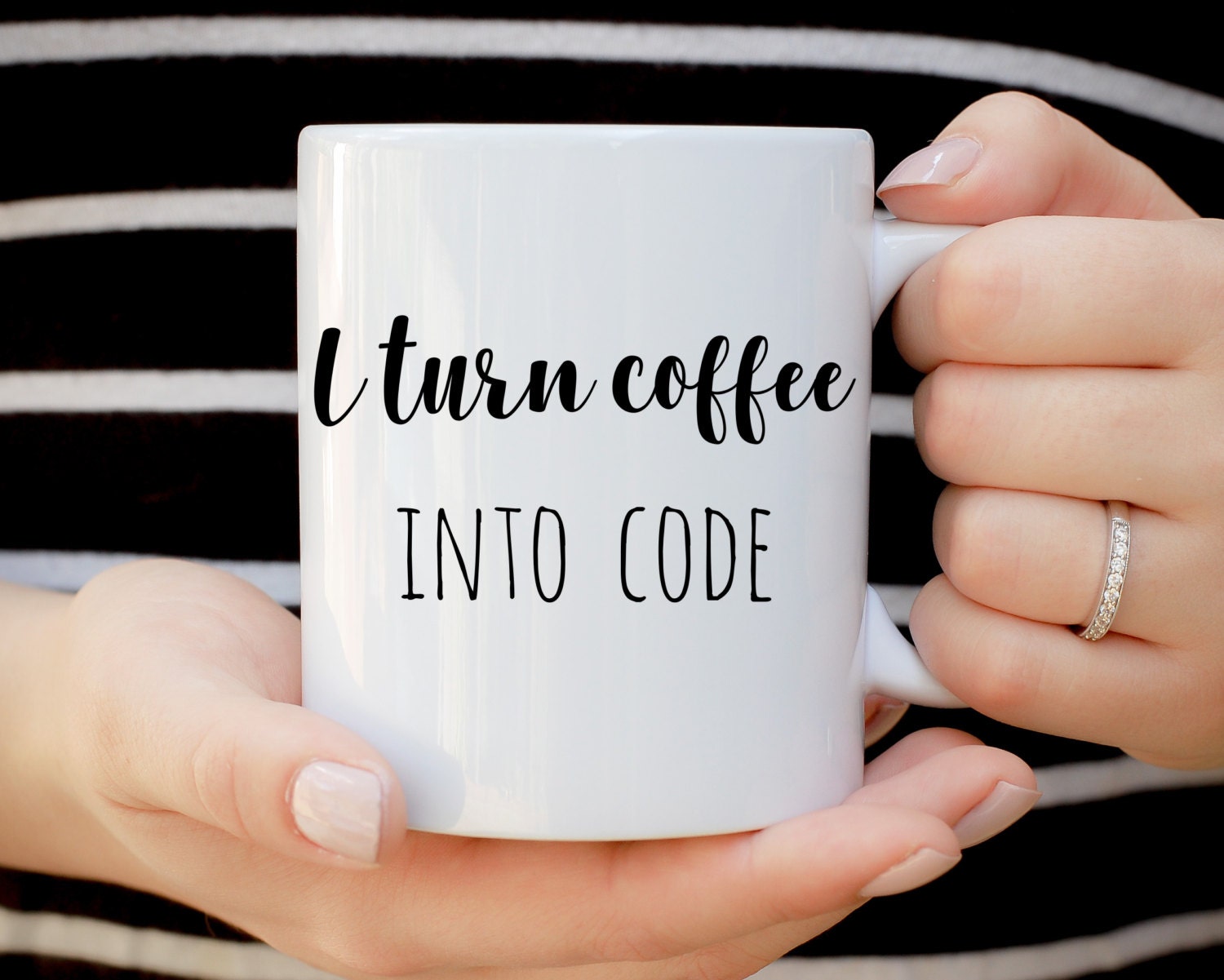 I Turn Coffee Into Code Mug Programmer Mug Funny Mug Gift