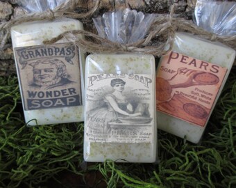 Primitive Decor Primitive Country Decor Natural Handmade Soap Decor Primitive Bathroom Decor Primitive Soap Vintage Soap Sign Soap Decor