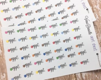 Appointment Planner Stickers, Appointment Stickers, Reminder Stickers, Appointment Planner, Reminder Stickers, Appt. Stickers