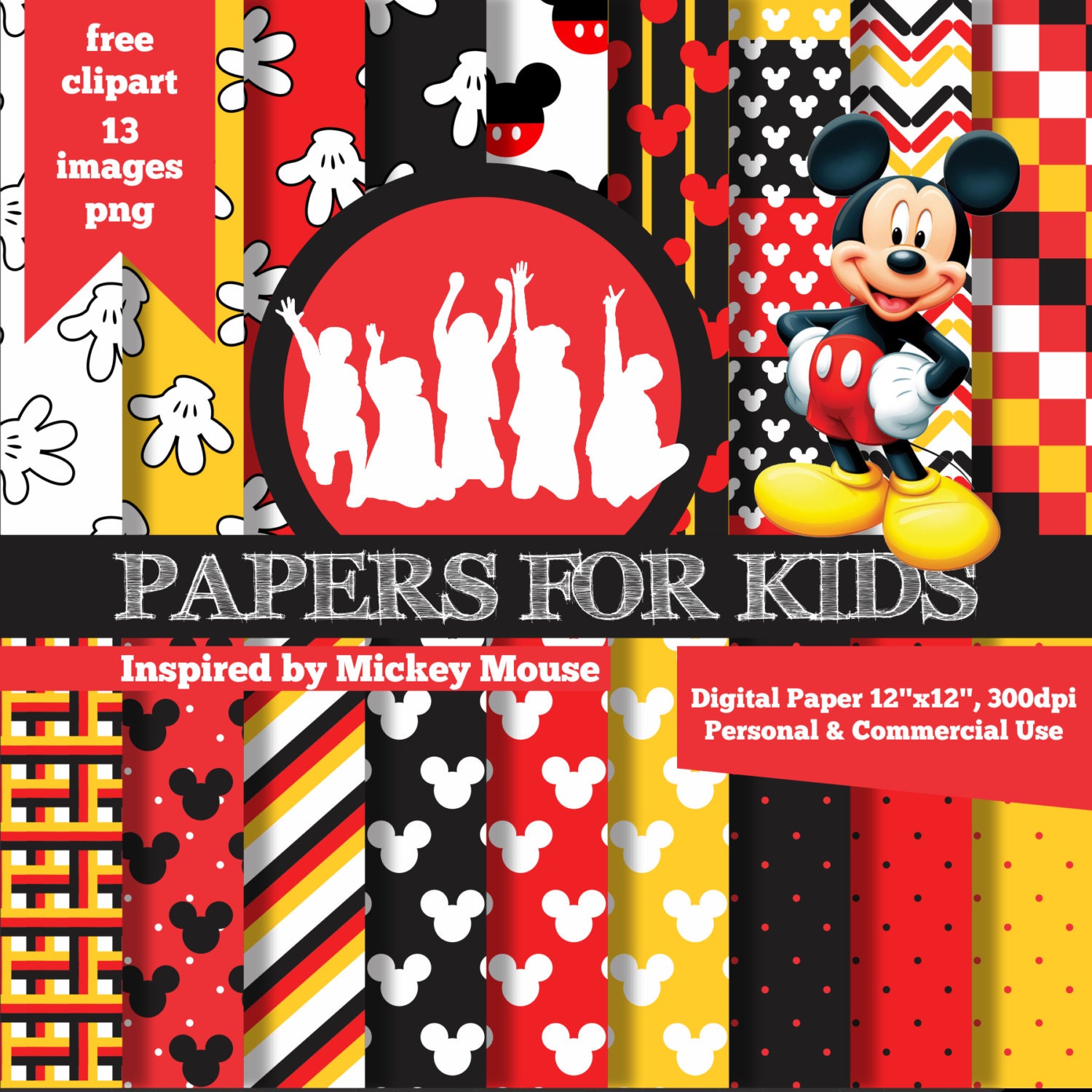 Mickey Mouse Kids Invitations 8