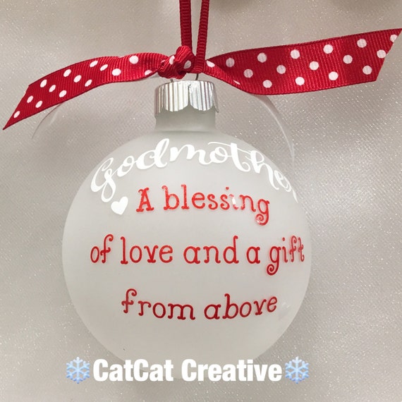 personalized godmother christmas ornaments personalized godmother christmas ornaments