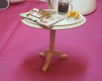Dollhouse miniature ladies table miniatures