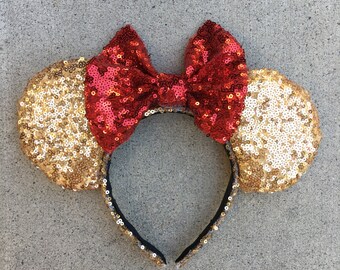 Belle themed disney ears