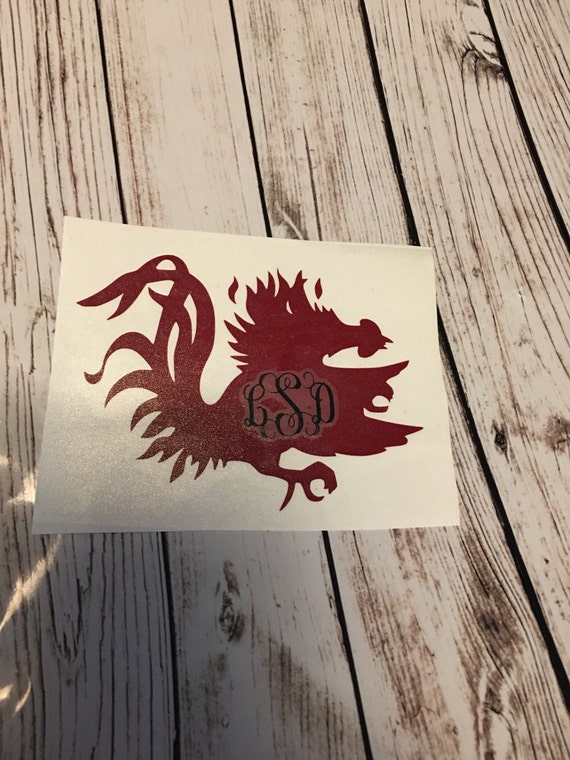 Monogram Decal / Gamecocks Decals / Yeti Decals / gamecocks