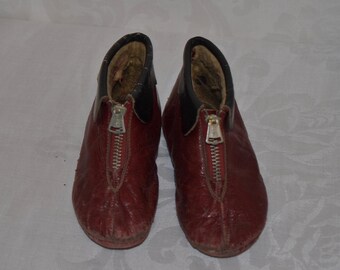 Vintage Childs Leather Slipper