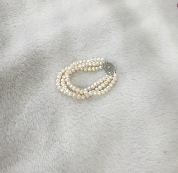 white pearl bracelets freshwater pearl bracelet Flower girl