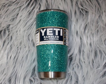 glitter yeti // glitter RTIC // glitter ozark // glittered stainless steel tumbler // custom yeti // personalized yeti // lowball tumbler