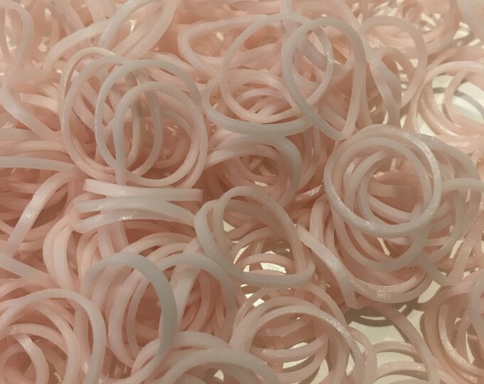600 Pale Pink/Flesh Color Loom Bands non-latex rubber bands