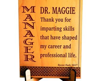 Boss Appreciation Gift, Manager Custom Gift, Executive Director, Thank you Gift to my Boss, Desk top decor, PBA008