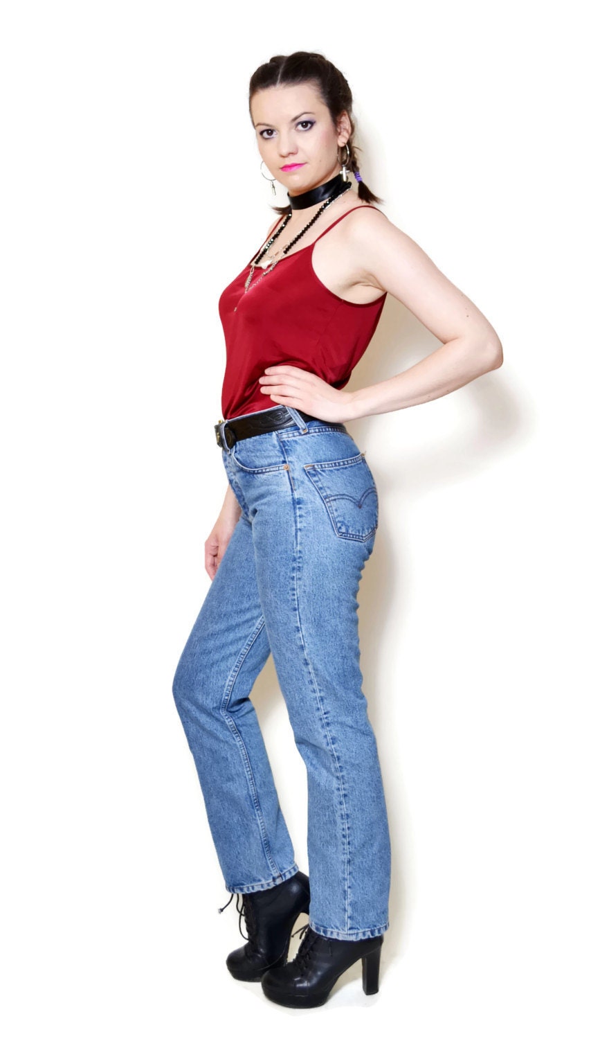 high waisted levi women's jeans