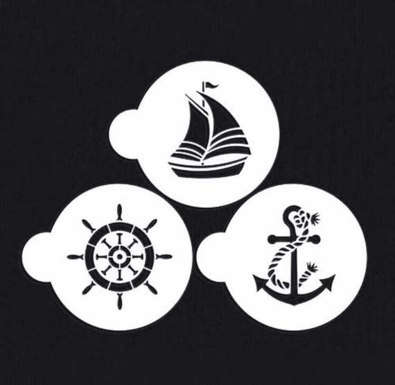 Nautical stencil set from ArtsyEdibles on Etsy Studio