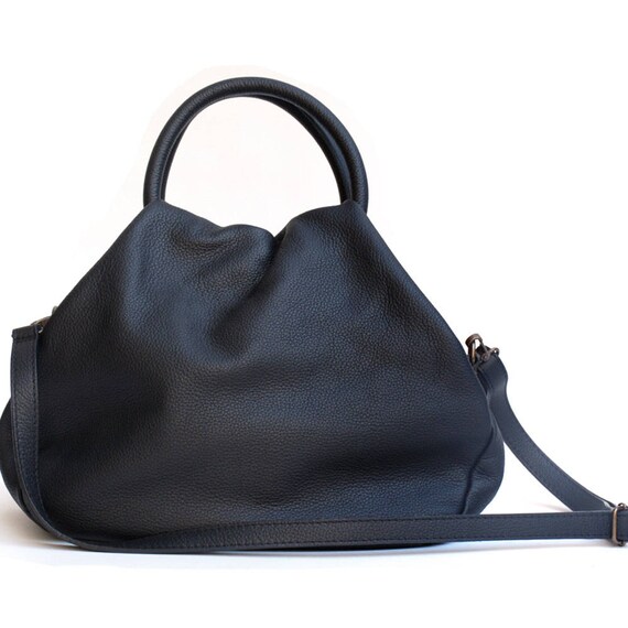 small black handle bag