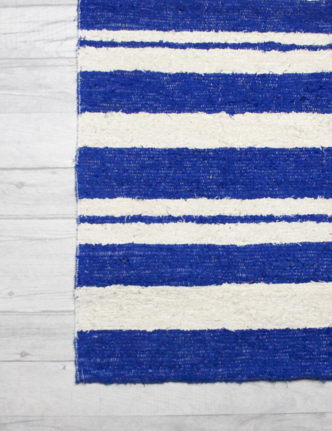 Blue rug white rug Bathroom mat rug Blue striped rug Sea