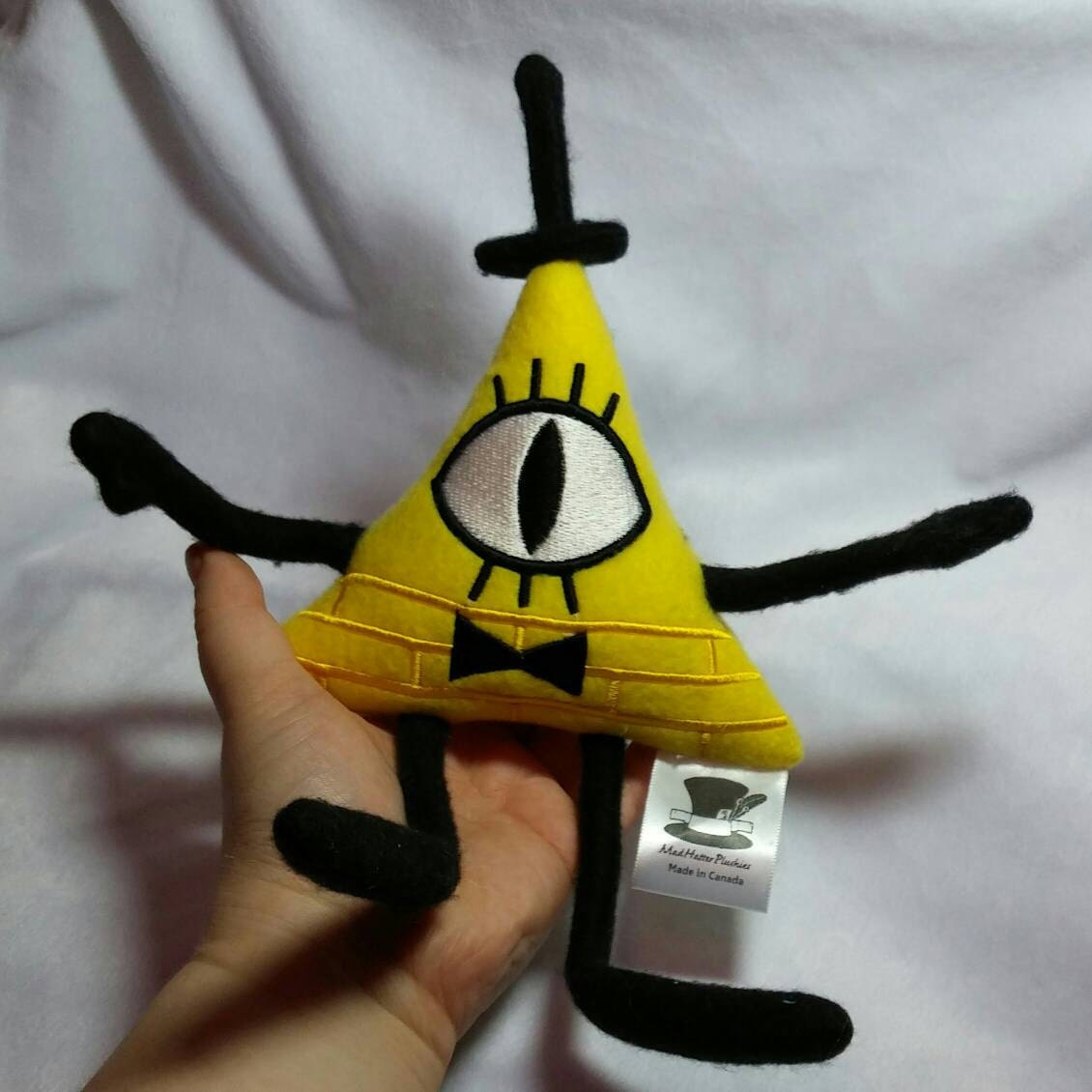 Gravity Falls inspired Bill Cipher Plush Poseable Wired Limb