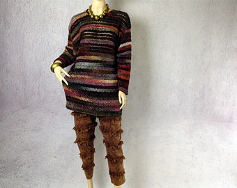 80's Vintage wool sweater coat
