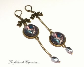 Earrings •MARIE ANTOINETTE to the rose•