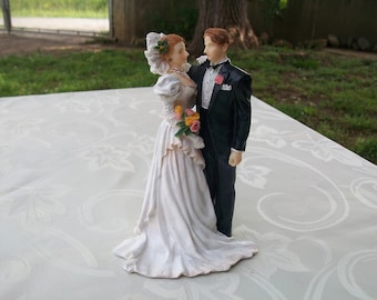 Wedding Cake Topper//Figurines De Mariage//French Vintage//Wedding Cake//Ornament//Rustic//Vintage//Retro//Found And Flogged