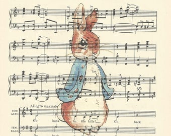 A book report on peter rabbit sheet music