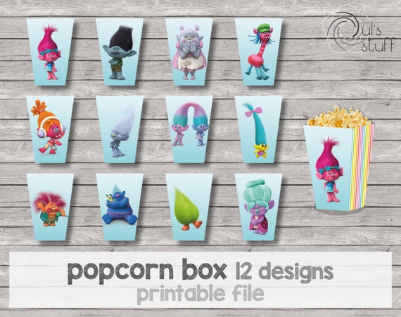 Animated Trolls Popcorn Container