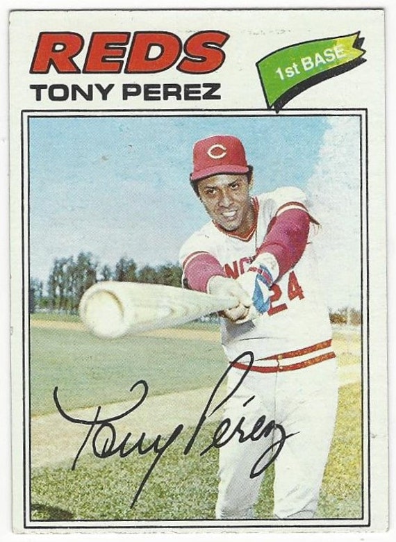 1977 Topps Tony Perez Cincinnati Reds ORIGINAL vintage