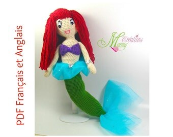 Mermaid crochet and chiffon - sirène au crochet et mousseline