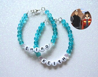 Shiro & Keith OTP Bracelet Set - Voltron Legendary Defender / Sheith Netflix Series