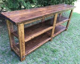 Farmhouse Rustic Counsel Table--Custom