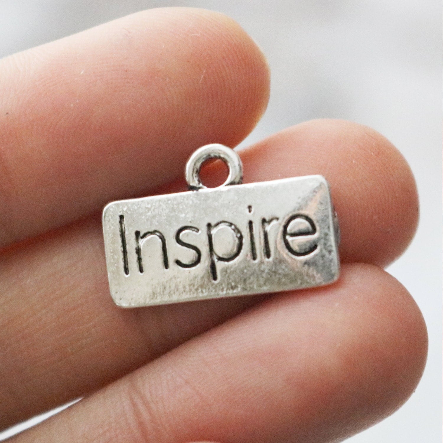 Set of 6 Inspire Charm Motivational Quote Motivational