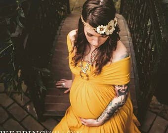 The "Lauren" Infinity Gown - Convertible Dress - Maternity Gown - Maternity Dress - Maxi Dress - Bridesmaid Dress - Senior Photo Shoot