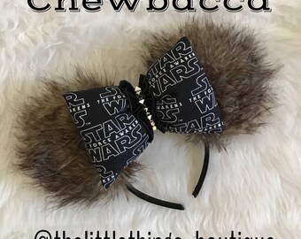 Chewbacca inspired Minnie Mouse Ears