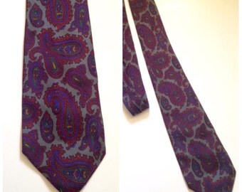 CHRISTIAN DIOR Monsieur Paris tie vintage Paisley paisley silk