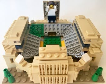 Mini Notre Dame Stadium Custom Brick Set with Printed Instructions