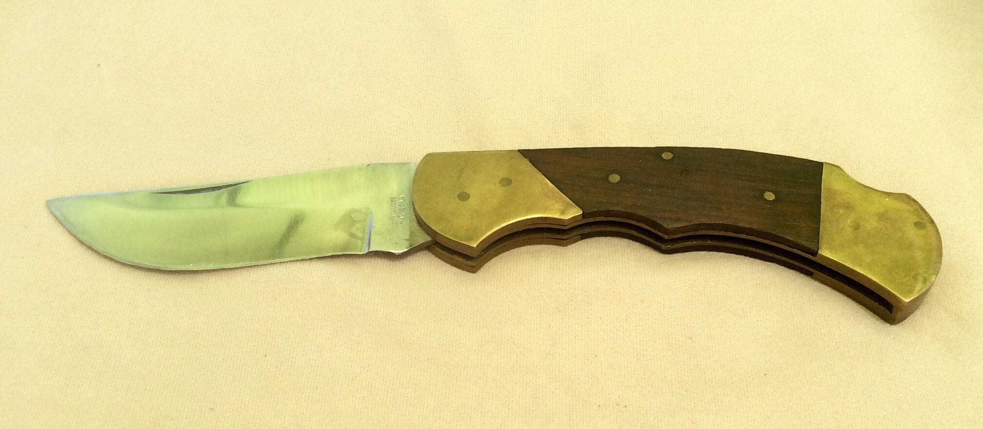 Knife, Vintage Stainless Steel "Pakistan" folding Lock Back Knife from