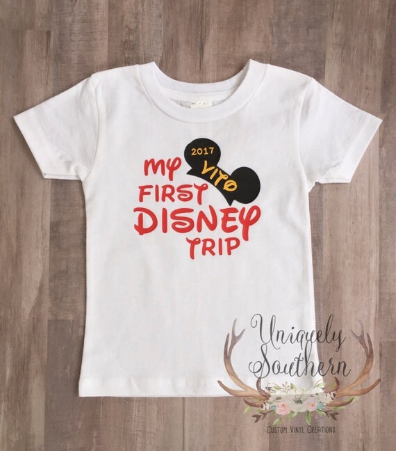 My First Disney Trip Shirt Mickey Mouse Disney Trip Kids