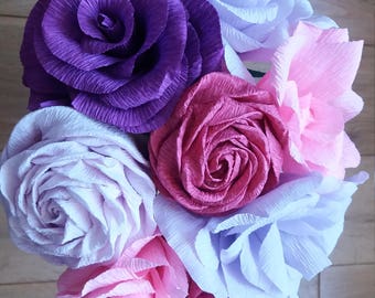 Paper flower bouquet | Etsy UK