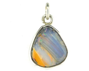Australian Opal sterling silver pendant
