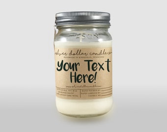 Personalized 16oz Candle - Pick any scent - Name Gift, Mom Gifts, Custom Candle, Gift for Mom, Birthday, Wedding candle, Baby Shower