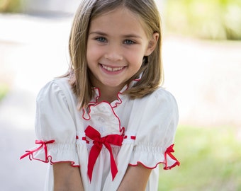 Nutcracker Clara Nightgown,Girls Christmas Nightgown,Christmas Pajamas,Kids Christmas Pajamas,Kids Nightgown,Christmas PJs, Family PJ's