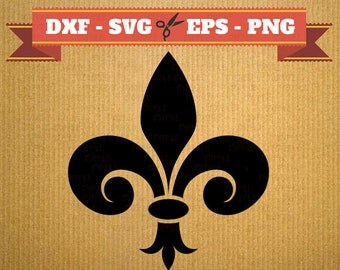 Fleur de Lis SVG File, Mardi Gras Svg Clipart, Stylized Fleur de Lis Svg, Png, Dfx, Eps, Saints Svg, French Svg, Cricut, Silhouette Files