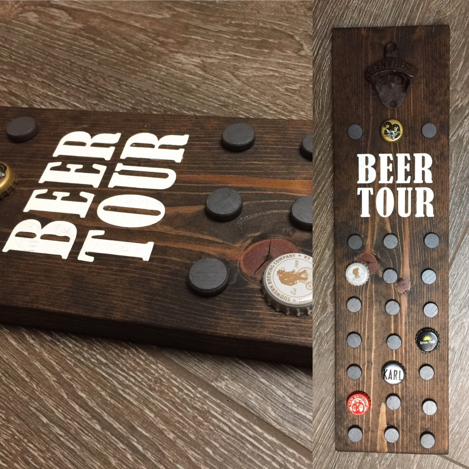 Beer Bottle Opener Wall Mount