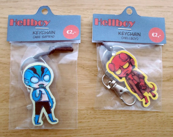 hellboy and abe sapien keychains hellboy and abe sapien keychains
