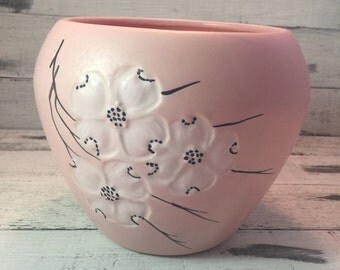 Vintage Pink Cherry Blossom McCoy Planter