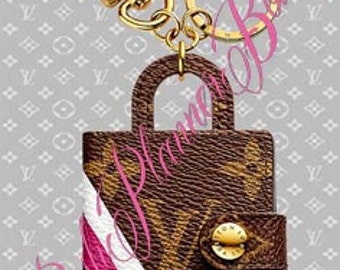 Handmade, Laminated, Louis Vuitton Agenda Bag Charm Dashboard to fit your Agendas/Planners/Organizers