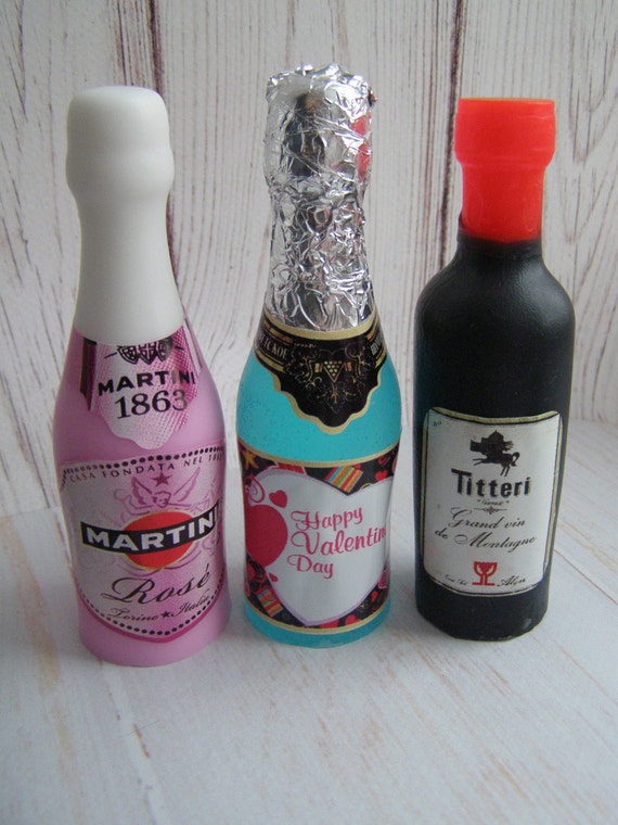 Wine Mold Bottle of Wine Mold Soap mold Small Bottle Mold 3d