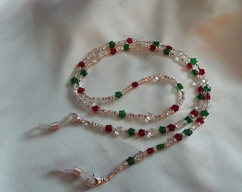 Christmas Stars Eyeglass Chain