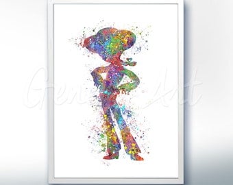 Disney Pixar Toy Story Jessie Watercolor Poster Print - Watercolor Painting - Watercolor Art - Kids Decor- Nursery Decor