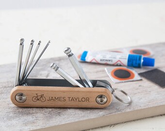 Personalised Wooden Bicycle Allen Keys Tool Kit