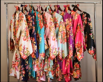 Set of 1,2,3,4,5,6,7,8,9 bridesmaid robe, bridesmaid gift, gift for bridesmaid, robe for bridesmaid, bridesmaid robe, bridal party robe